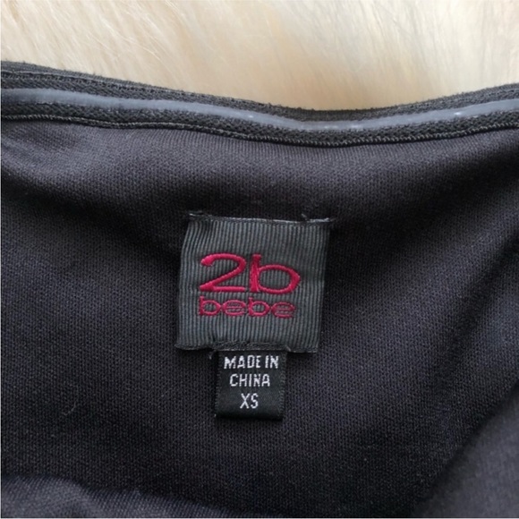 2b Bebe Leather Bodycon Minidress - Picture 6 of 9